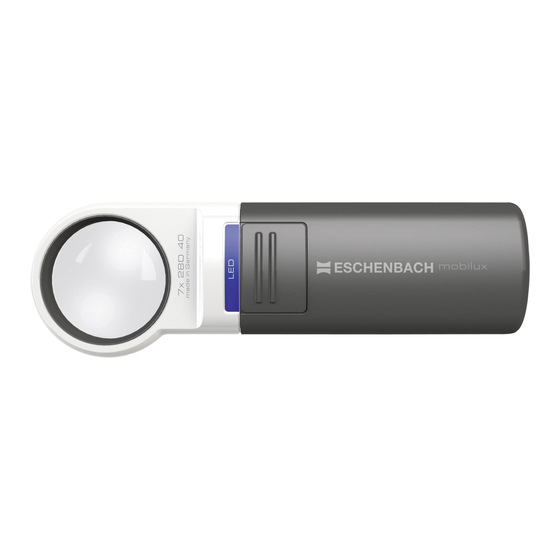 Eschenbach mobilux LED Manuales