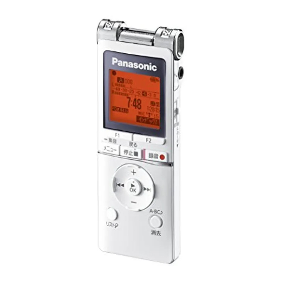 Panasonic RR-XS450 Instrucciones De Funcionamiento