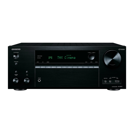 Onkyo HT-R997 Manuales