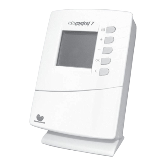 Saunier Duval exacontrol 7 RADIO Manual De Instrucciones