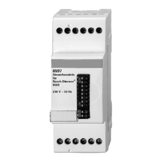 ABB Busch-Dimmer 6597-500 Manual De Instrucciones