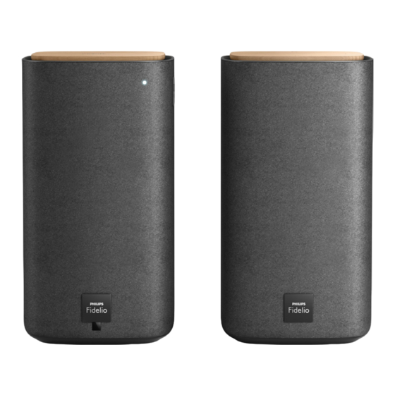 Philips Fidelio E2 BTS7000/10 Guia De Inicio Rapido