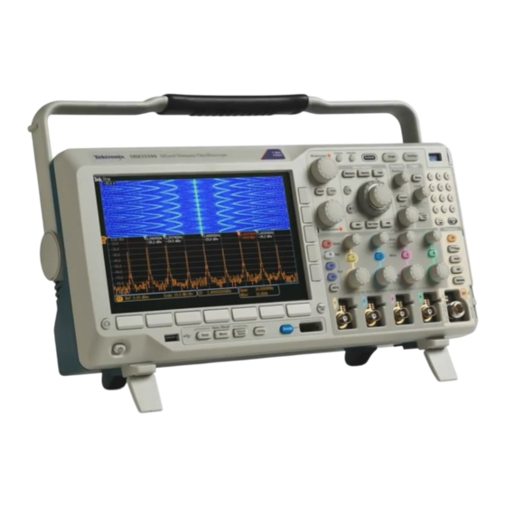 Tektronix MDO3000 Serie Instalación