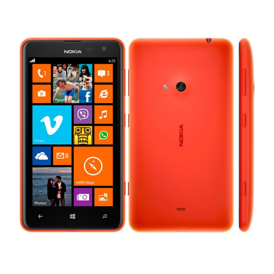 Nokia Lumia 625 Manual Del Usuario