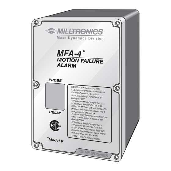 Milltronics MFA-4P Manual Del Usuario
