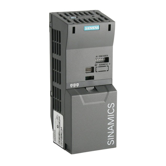 Siemens SINAMICS G120 CU240S Manuales