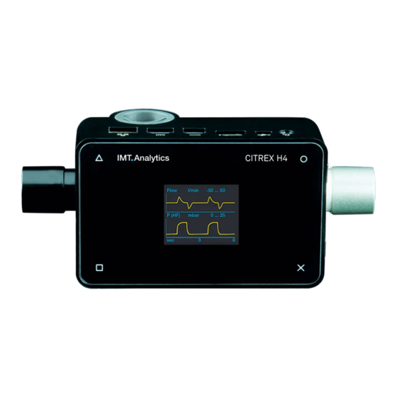 IMT Analytics CITREX H4 Manual De Instrucciones