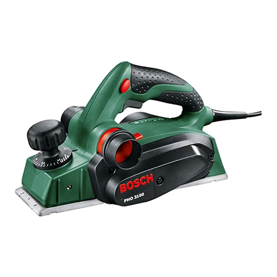 Bosch PHO 3100 Manual Original