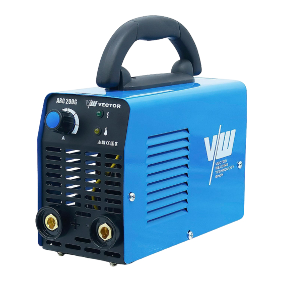Vector Welding ARC Serie Instrucciones De Operación