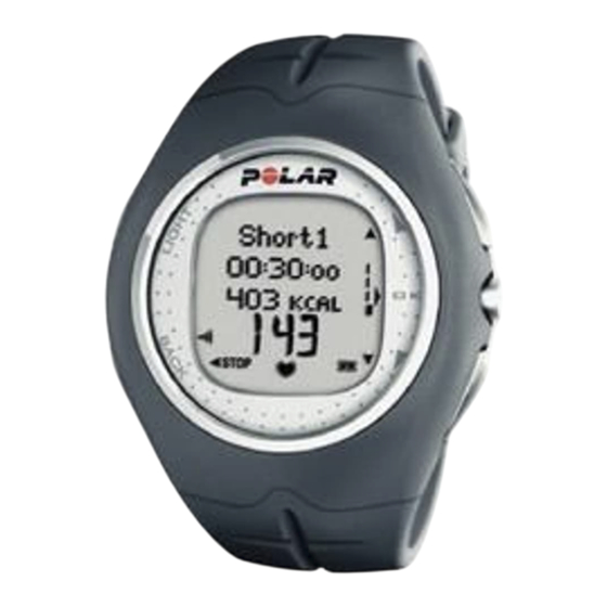 Polar F11 Manual Del Usuario