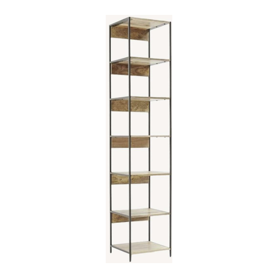 West Elm 17 inches bookcase Instrucciones De Ensamblaje