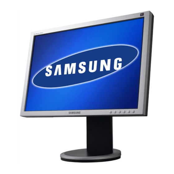 Samsung SyncMaster 205BW Manual De Instrucciones