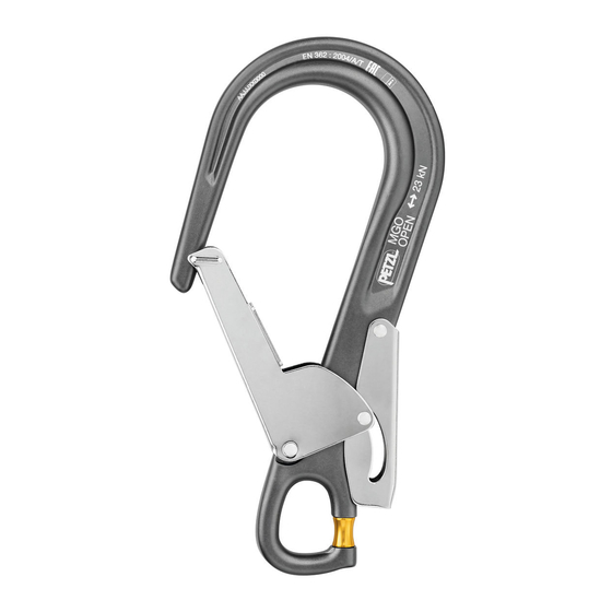 Petzl MGO OPEN 60 Manual De Instrucciones