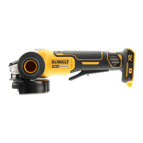 DeWalt DCG406 Manuales