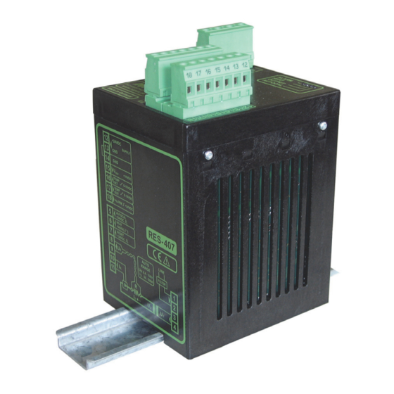 Ropex RESISTRON RES-407 Instrucciones De Servicio