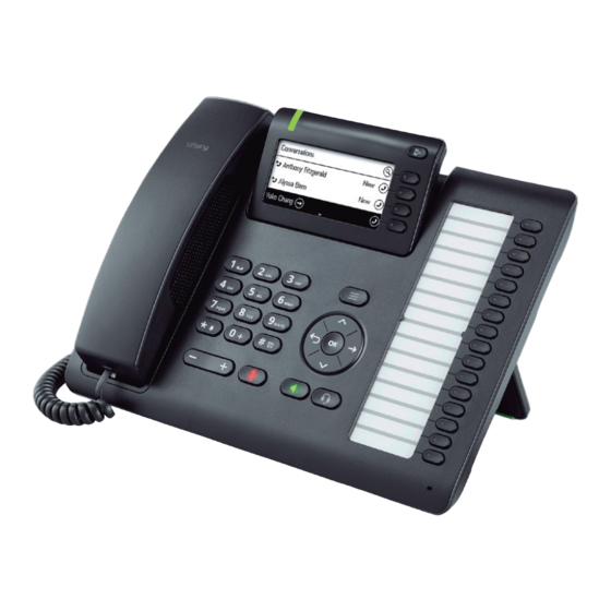 Unify OpenScape Desk Phone CP400 Manuales