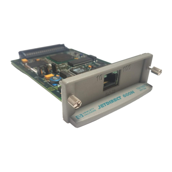 HP JetDirect 600N Guía De Instalación Rápida