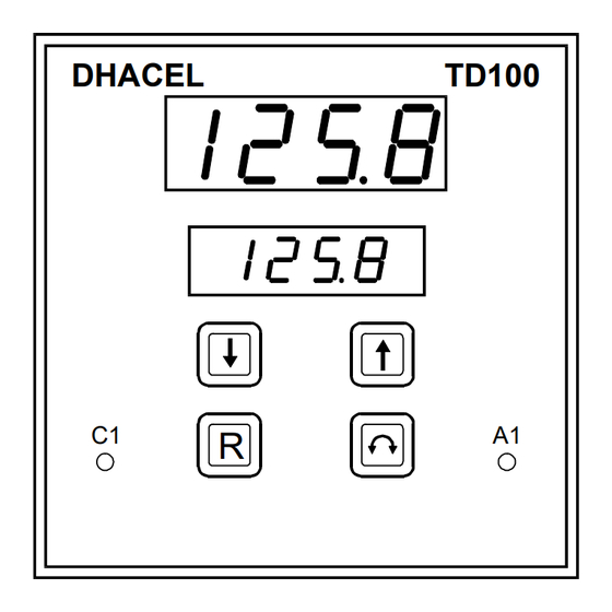 DHACEL TD-100 P Manual De Uso E Instalación