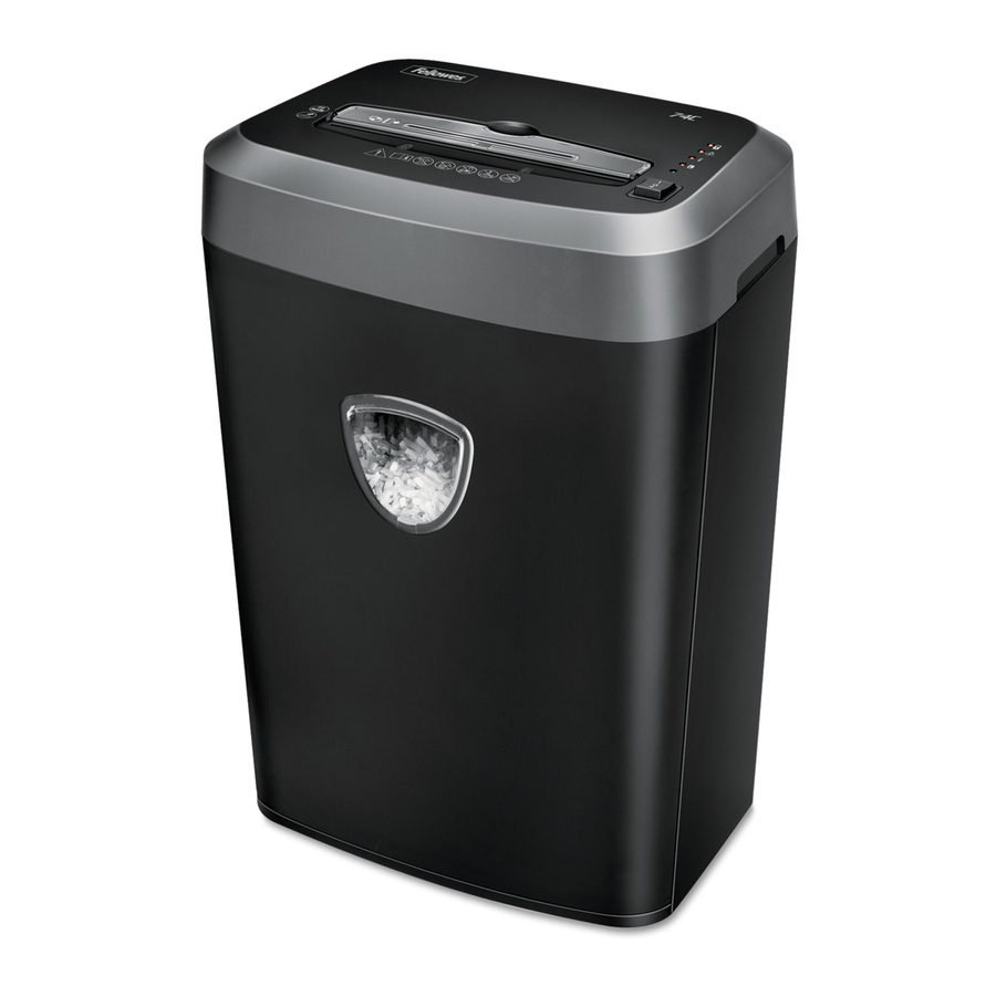 Fellowes Powershred 74C Manual Del Usuario