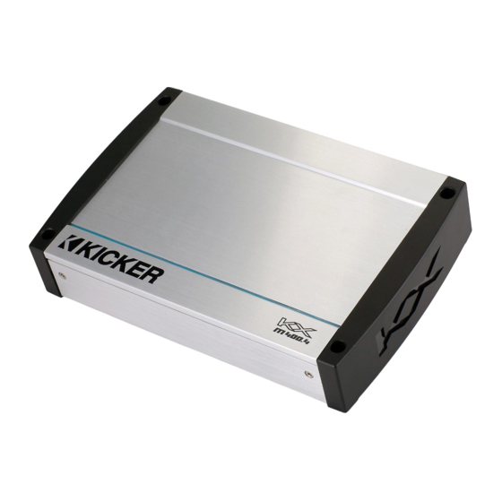Kicker KXM400.4 Manual Del Propietário