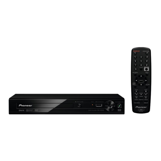 Pioneer DV-2242 Manual De Instrucciones