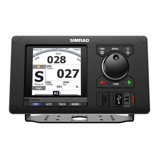 Simrad AP70 MK2 Guia De Inicio Rapido