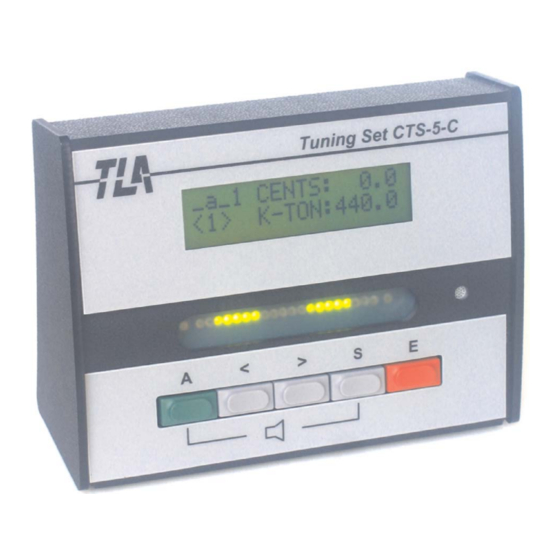 TLA Tuning-Set CTS-5-C Instrucciones De Uso