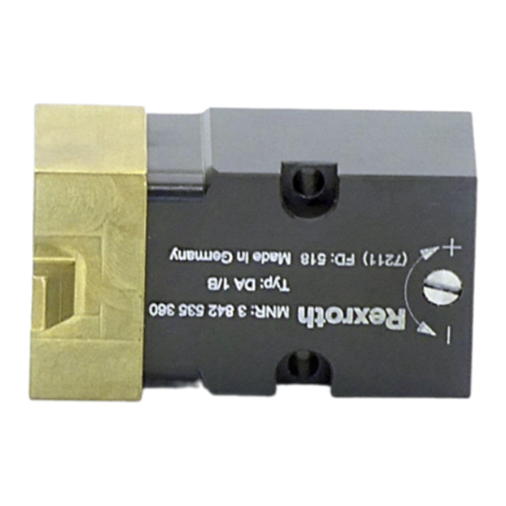 Bosch Rexroth DA 1/B Manual Del Usuario