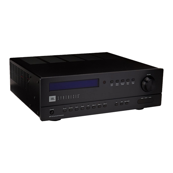 JBL SYNTHESIS SDP-25 Manual Del Usuario