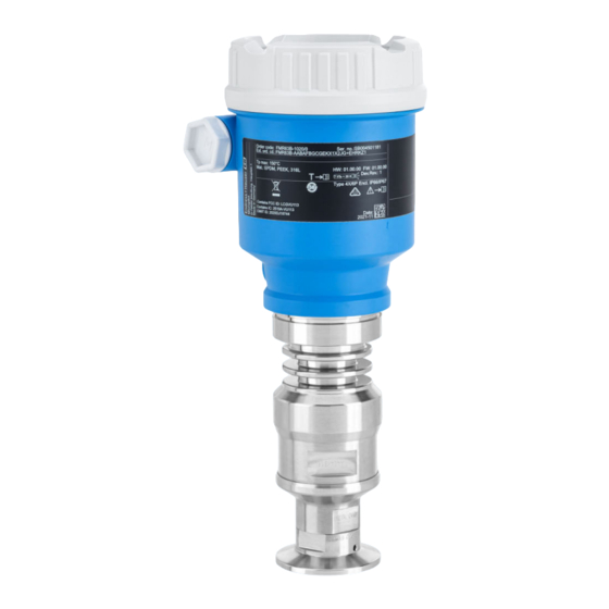 Endress+Hauser Micropilot FMR63B Manual De Instrucciones