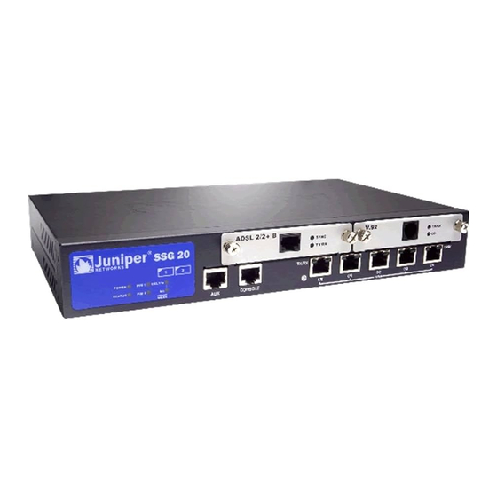 Juniper Networks SSG 20 Guía De Instalación Y Configuración De Hardware