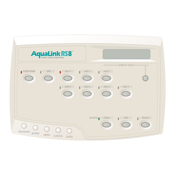 Jandy AquaLink RS Manual Del Usuario