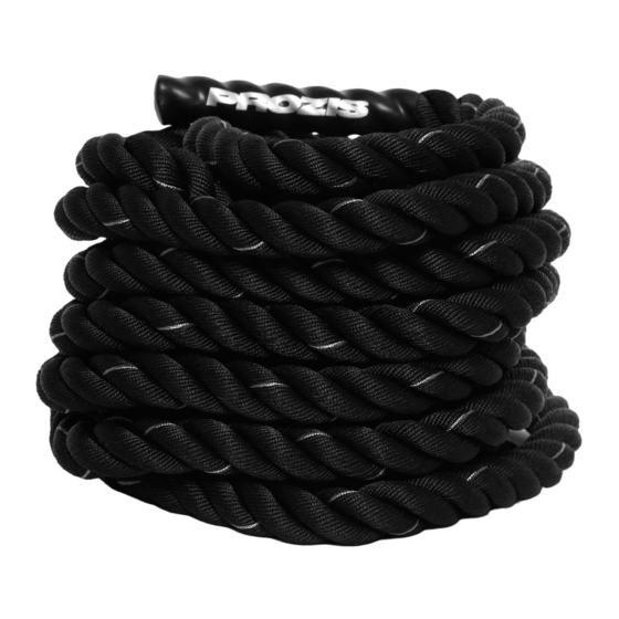 PROZIS BATTLE ROPE Manual Del Usuario