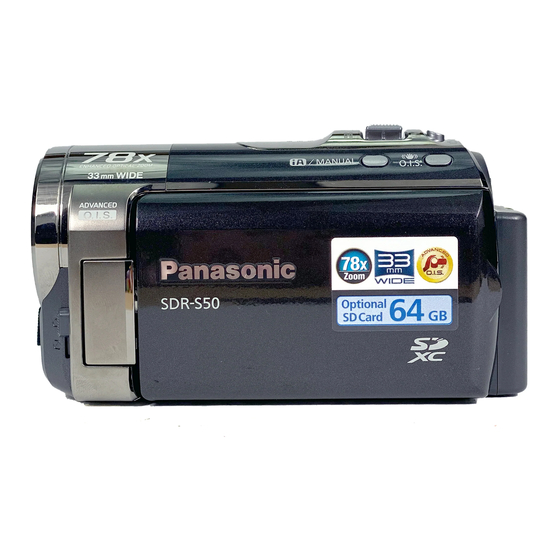 Panasonic SDR-S50 Instrucciones De Funcionamiento
