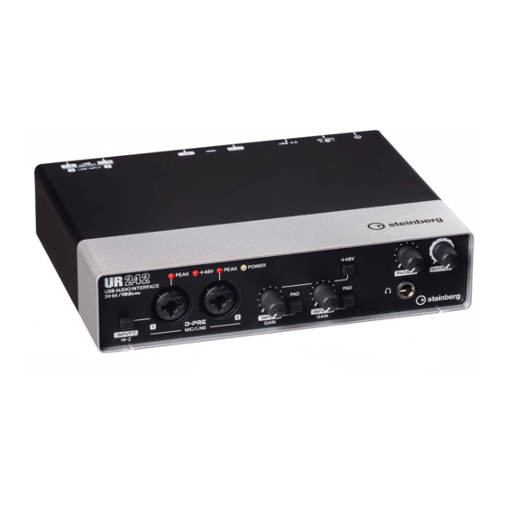Steinberg UR242 Manual De Instrucciones