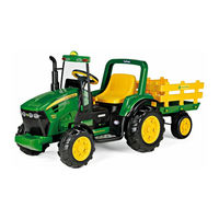 Peg-Perego John Deere HEAVY DUTY tractor with trailer Empleo Y Manutencion