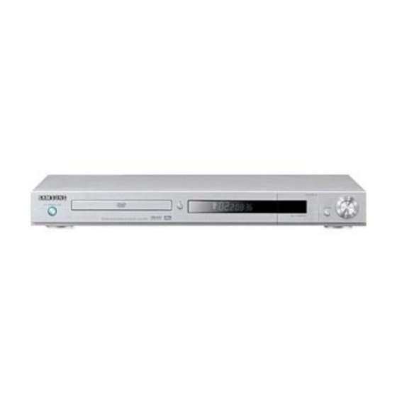 Samsung DVD-P750 Manuales