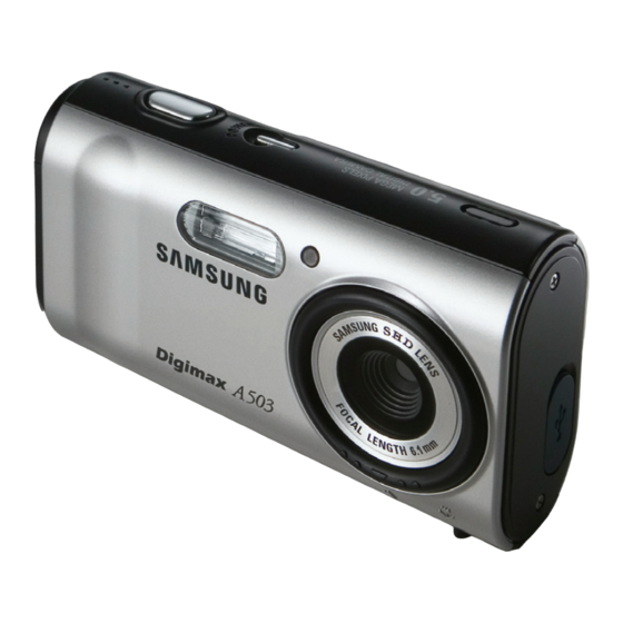 Samsung Digimax A 503 Manuales