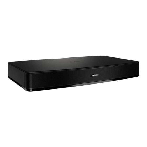 Bose Solo Guía De Usuario