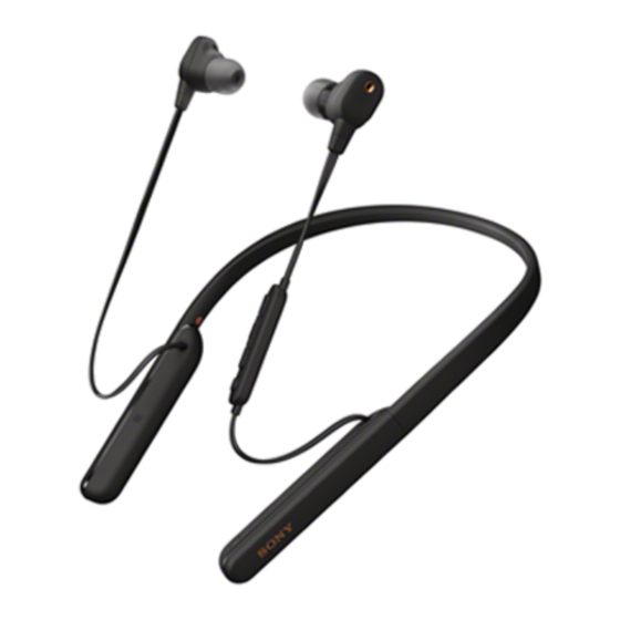 Sony WI-1000XM2 Guia De Ayuda