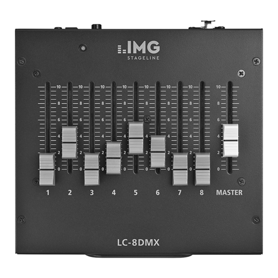 IMG STAGELINE LC-8DMX Manuales