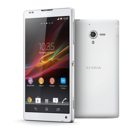 Sony Xperia ZL Guia Del Usuario