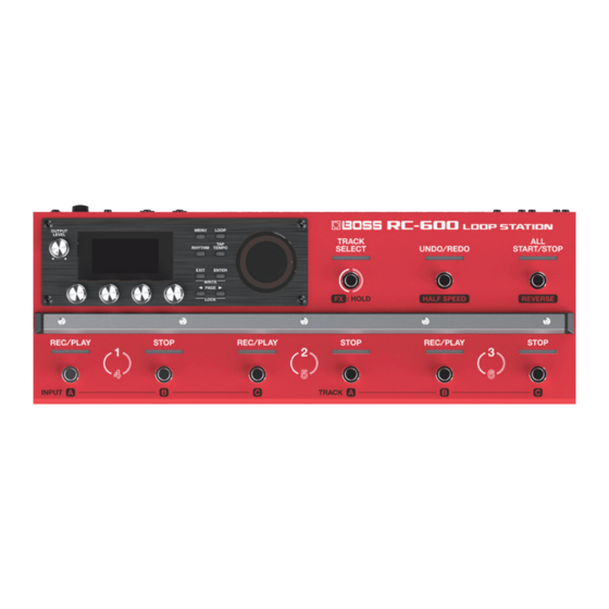 Boss RC-600 Manual Del Usuario