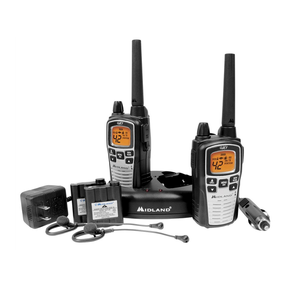 Midland X-TRA TALK GXT 860 Serie Manuales