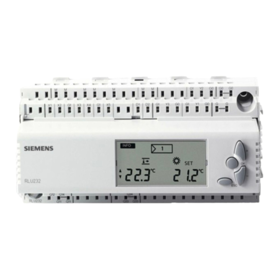 Siemens RLU2 Serie Instrucciones De Montaje