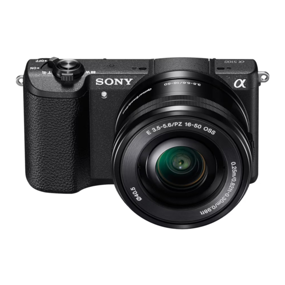Sony ILCE-5100 Manual Del Usuario