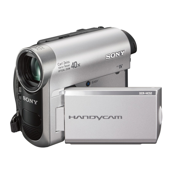 Sony Handycam DCR-HC52 Guía De Operaciónes