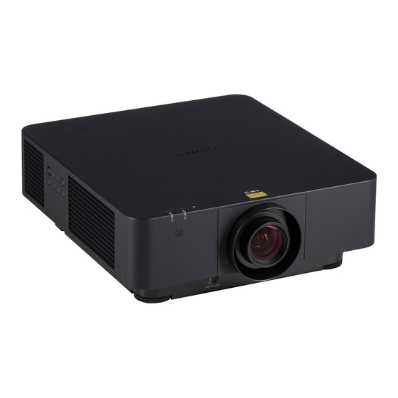 Sony VPL-FHZ85 Guia De Ayuda