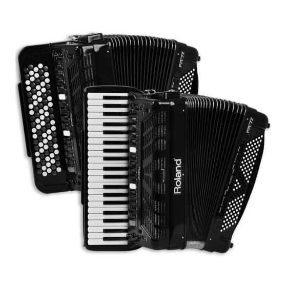 Roland V-Accordion FR-7X Manual Del Usuario