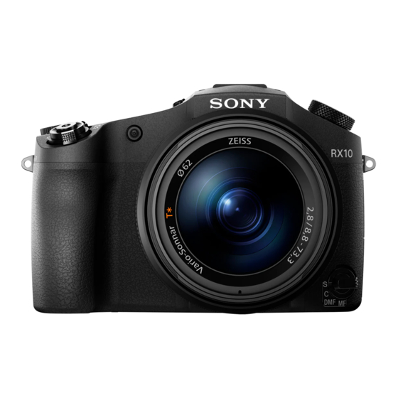 Sony Cyber-shot DSC-RX10 Manual De Instrucciones